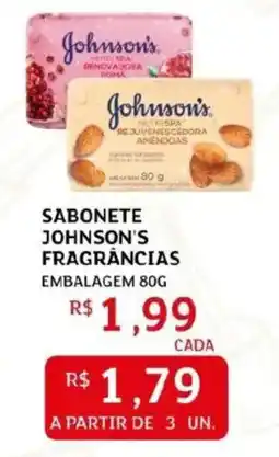 Assaí Atacadista Sabonete johnson's fragrancias embalagem oferta