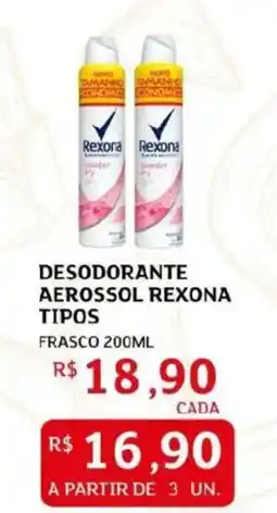 Assaí Atacadista Desodorante aerossol rexona tipos frasco oferta