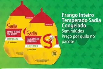Frango Inteiro Temperado Sadia Congelado