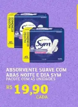 Assaí Atacadista Absorvente suave com abas noite e dia sym oferta