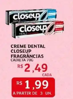 Assaí Atacadista Creme dental closeup fragrâncias oferta