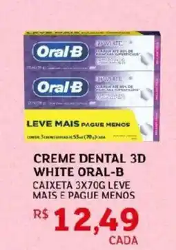 Assaí Atacadista Creme dental 3d white oral-b oferta