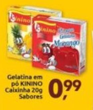 Supermercados Nori Gelatina em po Kinino Caixinha 20g sabores oferta