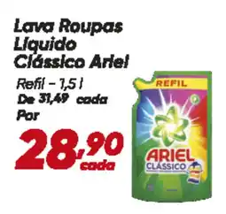 Dia Lava Roupas Liquido Clássico Ariel Refil oferta