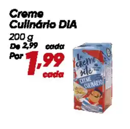 Dia Creme Culinário DIA oferta