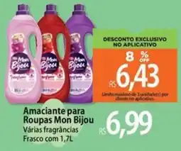 Atacadão Amaciante para Roupas Mon Bijou oferta