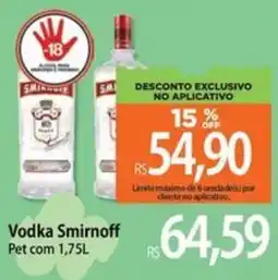 Atacadão Vodka Smirnoff Pet oferta