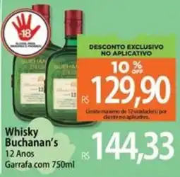 Atacadão Whisky Buchanan's 12 Anos oferta