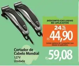 Atacadão Cortador de Cabelo Mondial 127V Unidade oferta