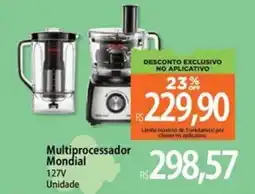 Atacadão Multiprocessador Mondial 127V Unidade oferta
