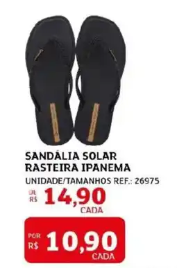 Assaí Atacadista Sandália solar rasteira ipanema oferta