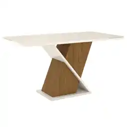 Benoit Mesa de Jantar Henn SC115-129 Solus Com Tampo Vidro 160cm oferta