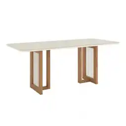 Benoit Mesa de Jantar Henn SC77-127 Yara Tampo MDF Com Vidro 200cm oferta
