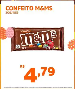 Supermercados Pague Menos Confeito m&ms oferta