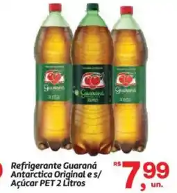 Fort Atacadista Refrigerante Guaraná Antarctica Original e s/ Açúcar PET oferta
