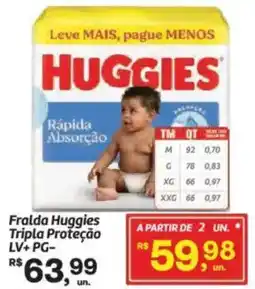 Fort Atacadista Fralda Huggies Tripla Proteção oferta
