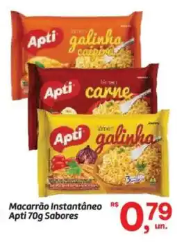 Fort Atacadista Macarrão Instantâneo Apti Sabores oferta