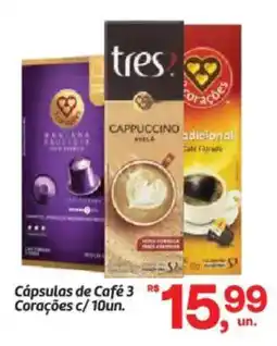 Fort Atacadista Cápsulas de Café 3 Corações oferta