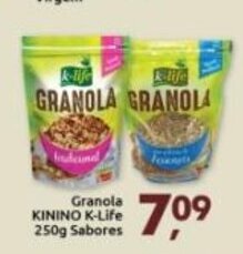 Supermercados Nori Granola Kinino K-Life 250g sabores oferta