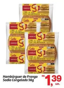 Fort Atacadista Hambúrguer de Frango Sadia Congelado oferta