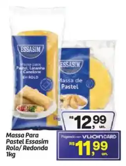 Fort Atacadista Massa Para Pastel Essasim Rolo/Redonda oferta