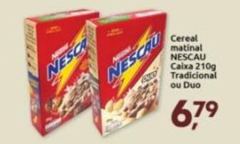 Supermercados Nori Cereal Matinal Nescau Caixa 210g Tradicional ou Duo oferta