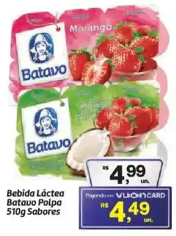 Fort Atacadista Bebida Láctea Batavo Polpa Sabores oferta