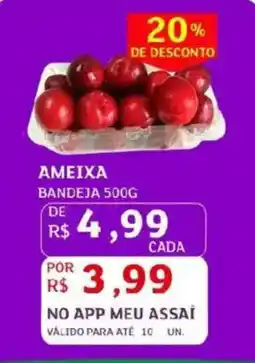 Assaí Atacadista Ameixa bandeja oferta