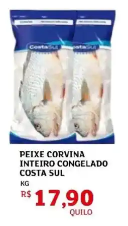 Assaí Atacadista Peixe corvina inteiro congelado costa sul oferta