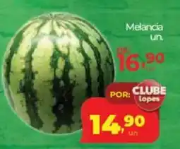 Lopes Supermercados Melancia un. oferta