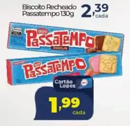 Lopes Supermercados Biscoito Recheado Passatempo oferta