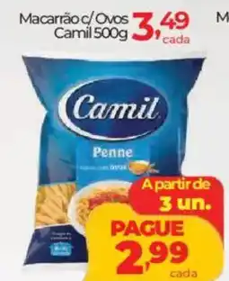 Lopes Supermercados Macarão c/ Ovos Camil oferta