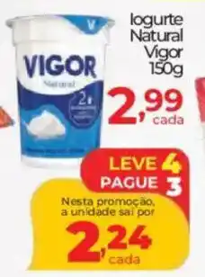 Lopes Supermercados logurte Natural Vigor oferta
