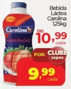 Lopes Supermercados Bebida Láctea Carolina oferta
