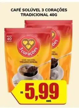 Costa Atacadão Café solúvel 3 corações tradicional oferta