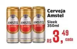 Supermercados Mateus Cerveja Amstel Sleek oferta