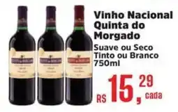 Supermercados Mateus Vinho Nacional Quinta do Morgado oferta
