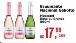 Supermercados Mateus Espumante Nacional Galiotto oferta