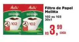 Supermercados Mateus Filtro de Papel Melitta oferta