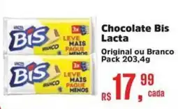 Supermercados Mateus Chocolate Bis Lacta oferta
