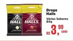 Supermercados Mateus Drops Halls Vários Sabores oferta