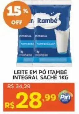 Pinheiro Supermercado Leite em pó itambé integral sache oferta
