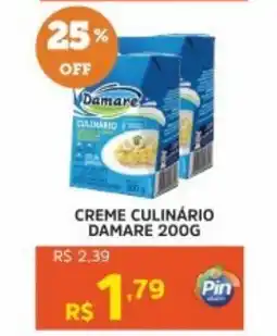 Pinheiro Supermercado Creme culinário damare oferta