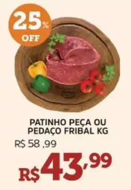 Pinheiro Supermercado Patinho peça ou pedaço fribal oferta