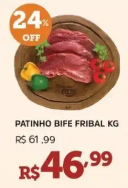 Pinheiro Supermercado Patinho bife fribal oferta