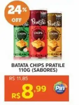 Pinheiro Supermercado Batata chips pratile (sabores) oferta