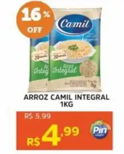 Pinheiro Supermercado Arroz camil integral oferta
