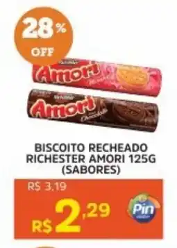 Pinheiro Supermercado Biscoito recheado richester amori (sabores) oferta