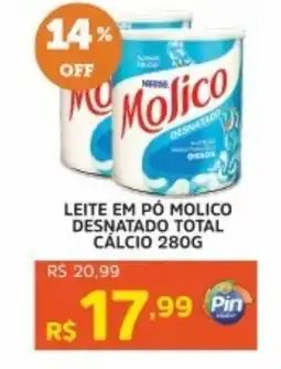 Pinheiro Supermercado Leite em pó molico desnatado total calcio oferta