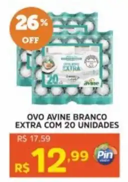 Pinheiro Supermercado Ovo avine branco extra oferta